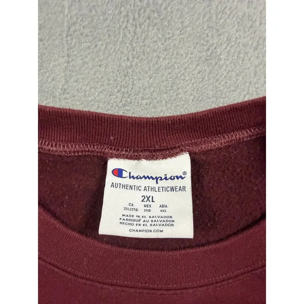 Champion Texas A&M University Sweatshirt Mens 2XL Maroon Aggies‎ Crewneck